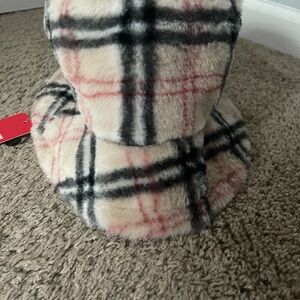 Women's Soft Faux Fur Bucket Hat Fluffy Winter Warmer